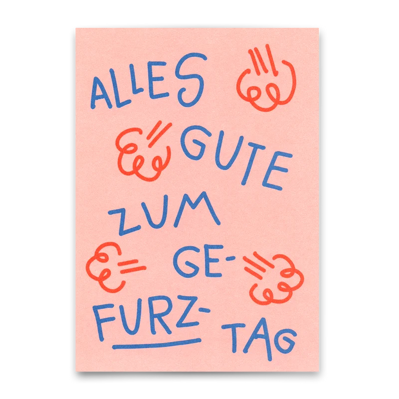 Postkarte "Gefurztag" | Lustige Karte zum Geburtstag