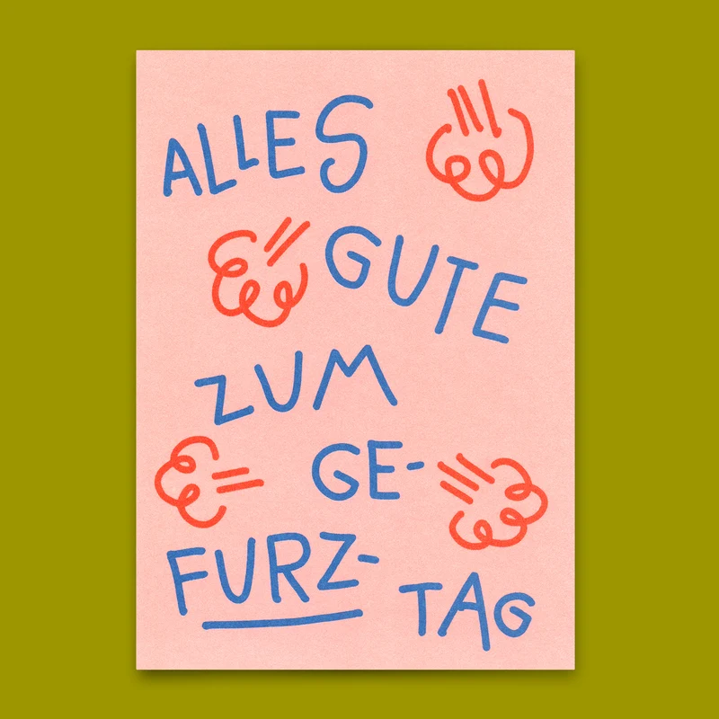 Postkarte "Gefurztag" | Lustige Karte zum Geburtstag