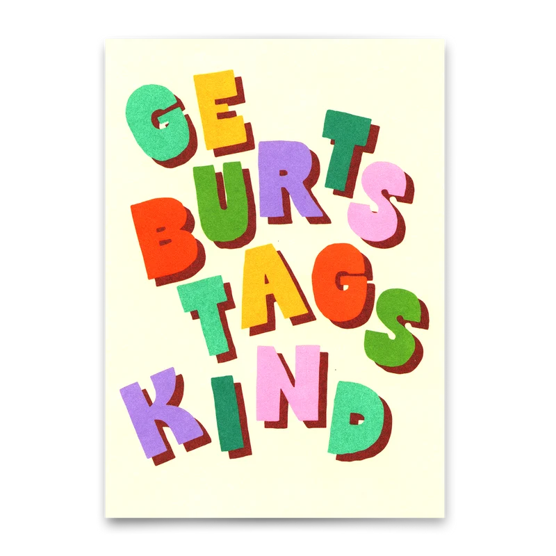 Postkarte "Geburtstagskind" | Schöne Karte zum Geburtstag