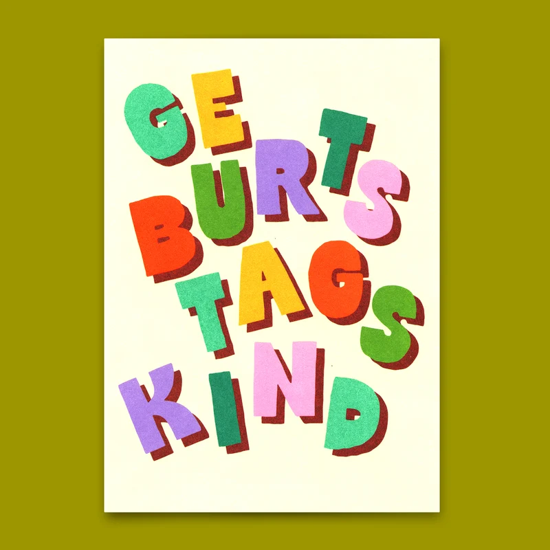 Postkarte "Geburtstagskind" | Schöne Karte zum Geburtstag
