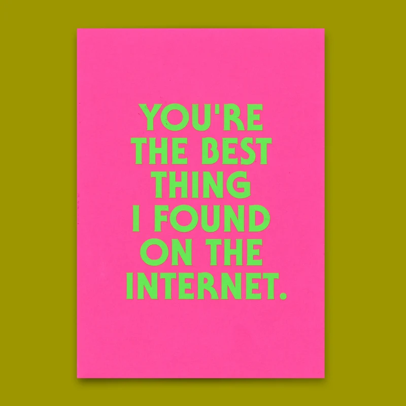 Postkarte "You´re the best thing" | Coole Karte für Verliebte