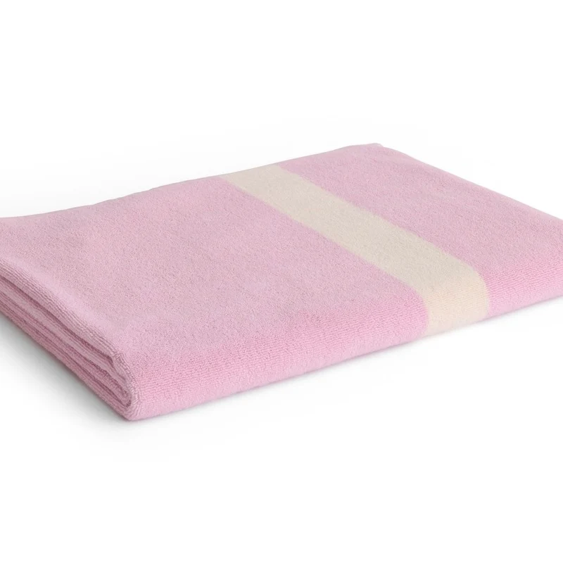 Badelaken „Stripe Cool Pink“ 100x150cm | Farbige Akzente | HAY
