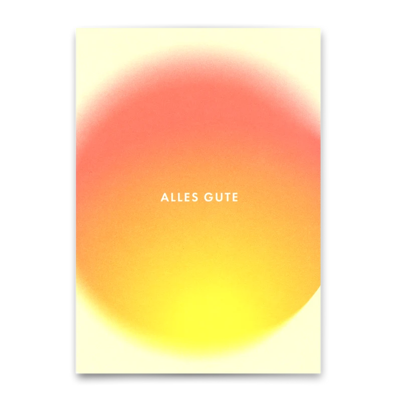 Postkarte "Alles Gute Blur" | Besondere Karte für jeden Anlass