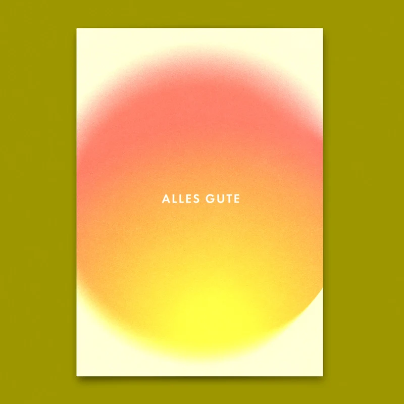 Postkarte "Alles Gute Blur" | Besondere Karte für jeden Anlass