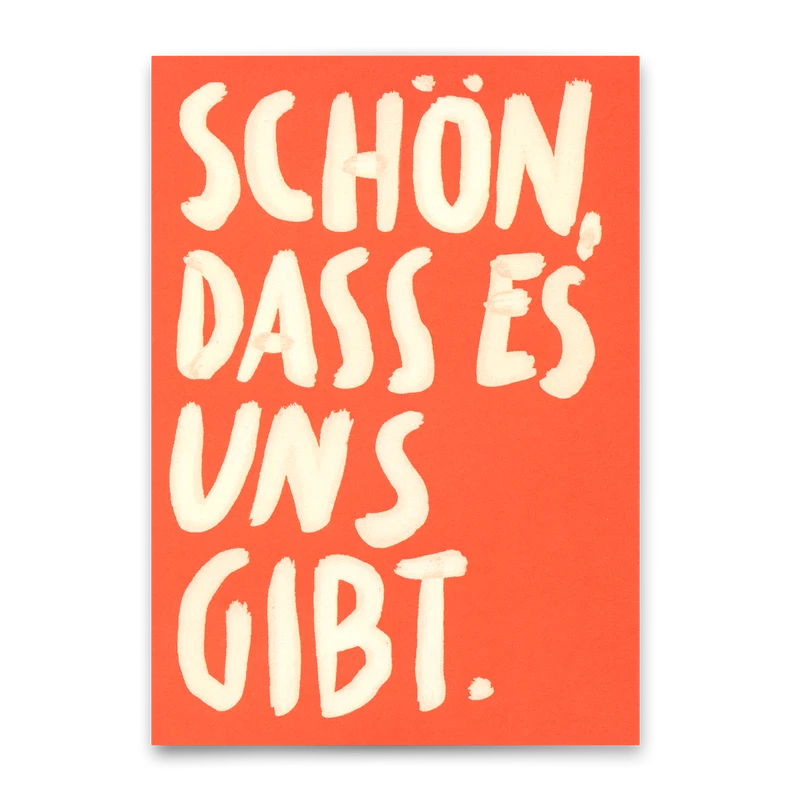 Postkarte "Schön, dass …" | Besondere Karte für Verliebte