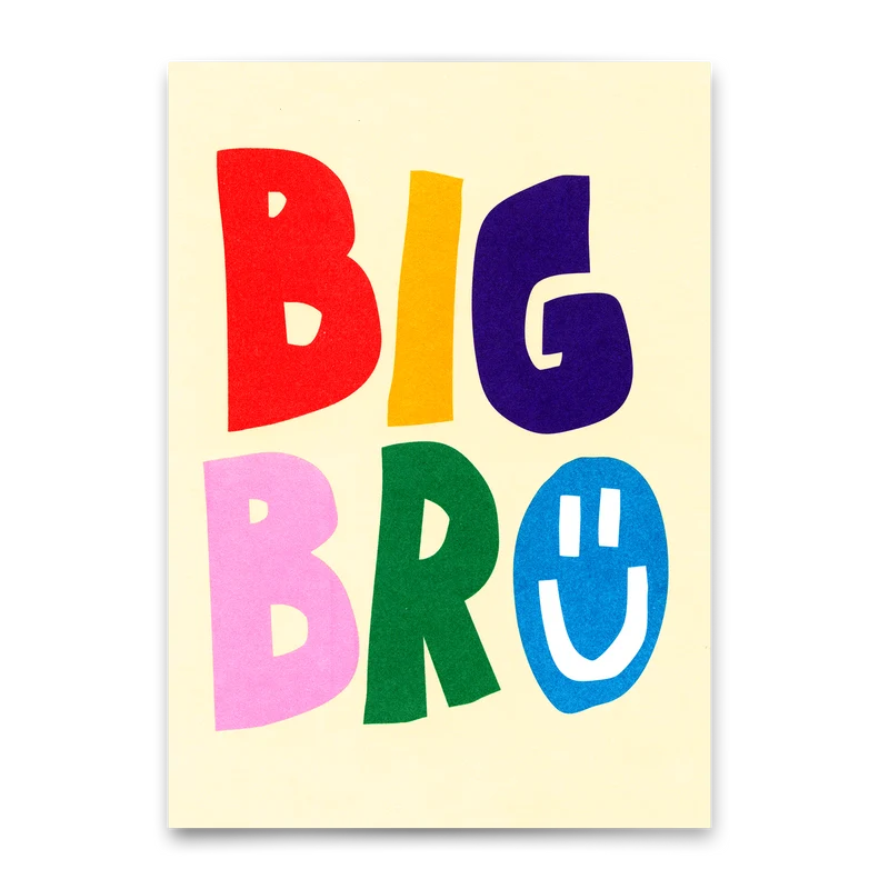 Postkarte "Big Bro" | Coole Karte für große Brüder