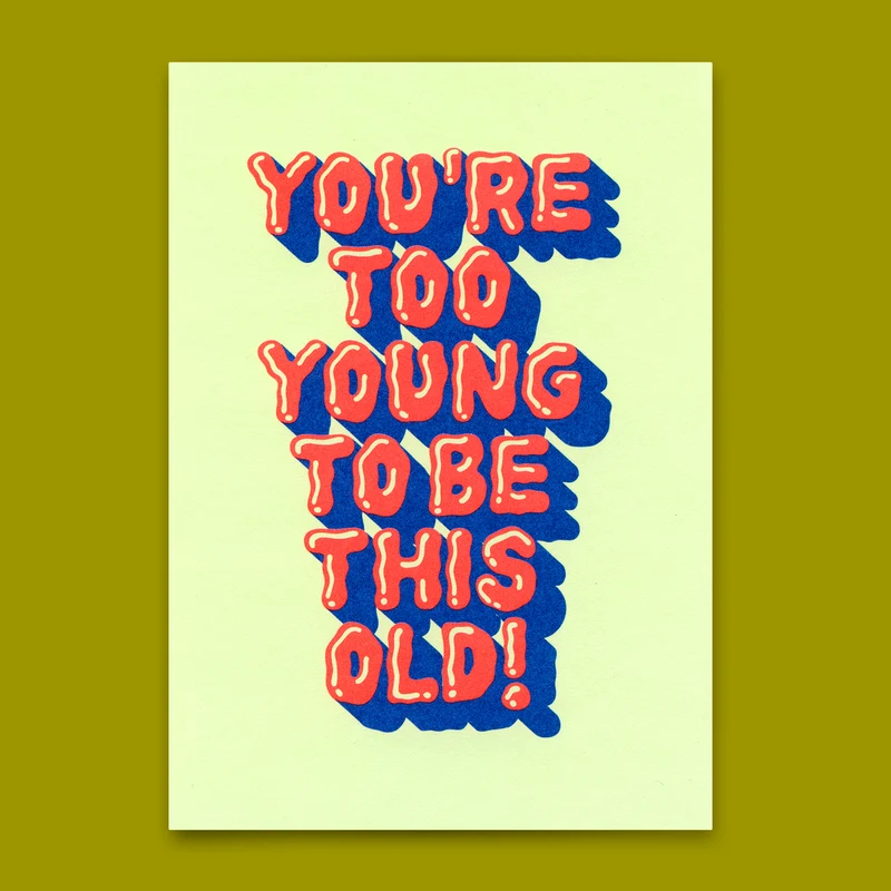 Postkarte "To be this old" | Lustige Karte zum Geburtstag