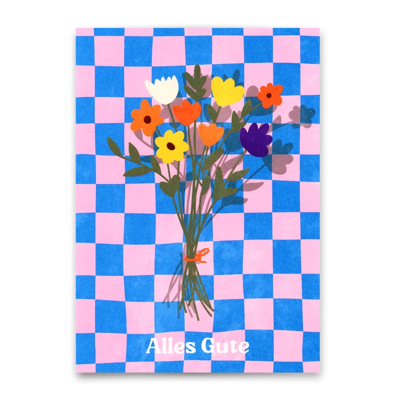 Postkarte "Alles Gute Bouquet“ | Schöne Karte zur Gratulation