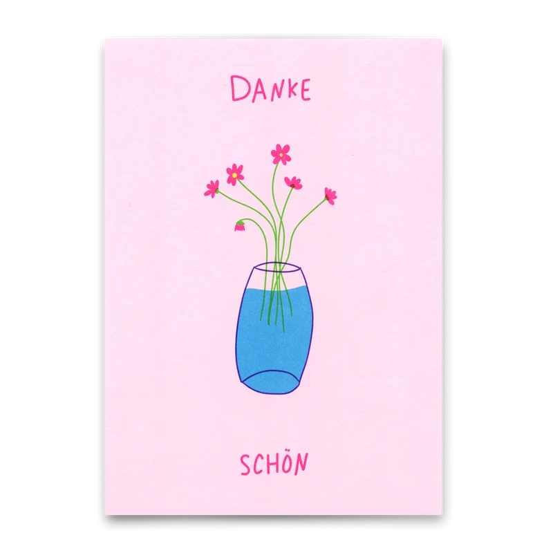 Postkarte "Danke Schön" | Schöne Karte zum Dankesagen