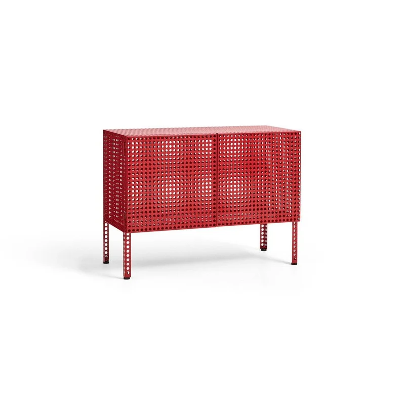 Sideboard Perforated Cabinet Floor Small Wine Red - HAY