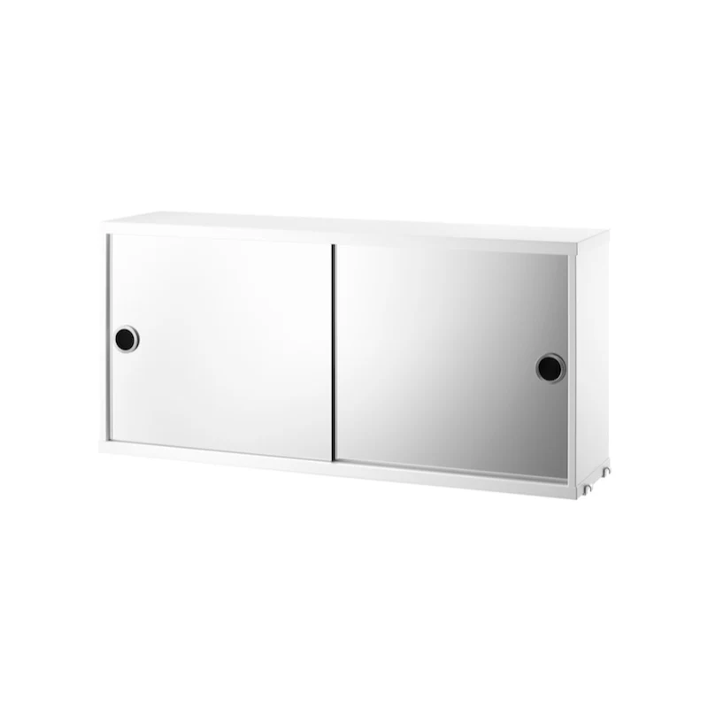 Schrank mit verspiegelten Schiebetüren 78x20cm - String Furniture