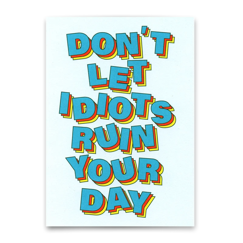 Postkarte "Idiots" | Lustige Karte für jeden Anlass
