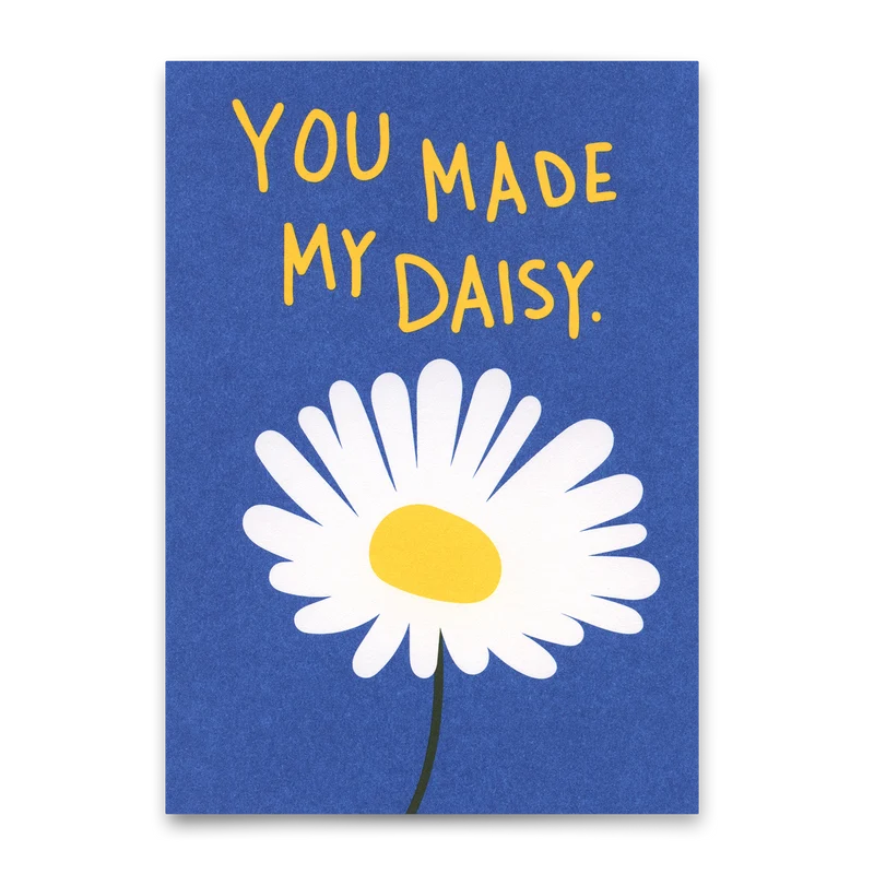 Postkarte "You made my Daisy" | Schöne Karte für Verliebte