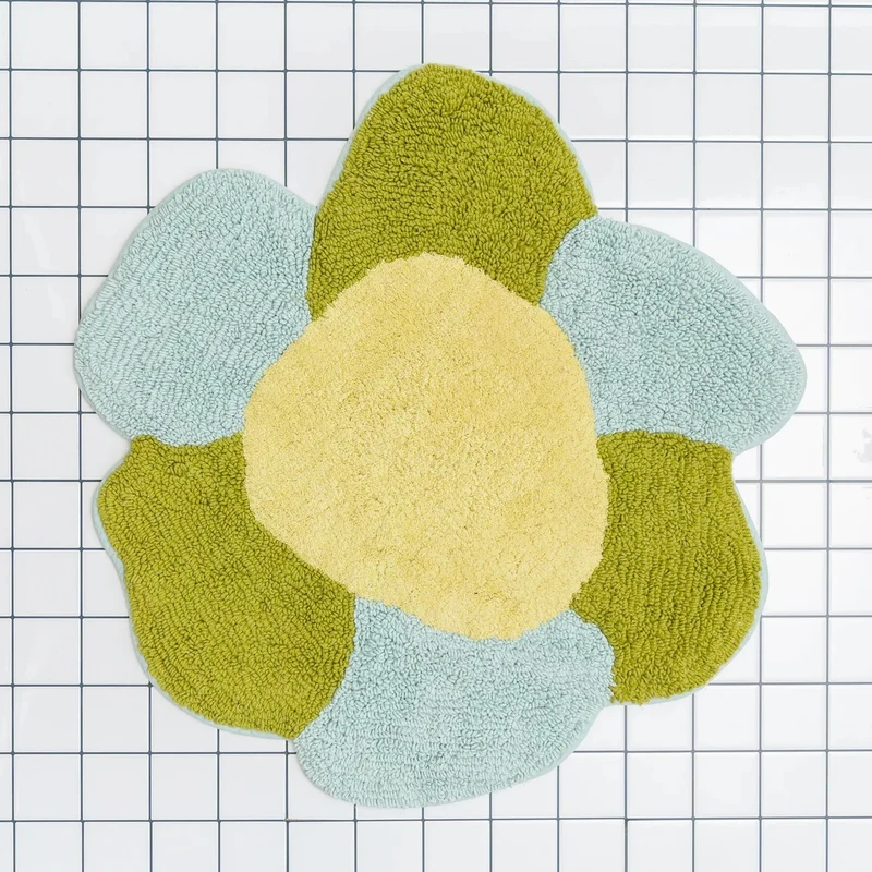 Badematte “Gardenia” | Weiche Baumwollmatte | Tarta Gelatina