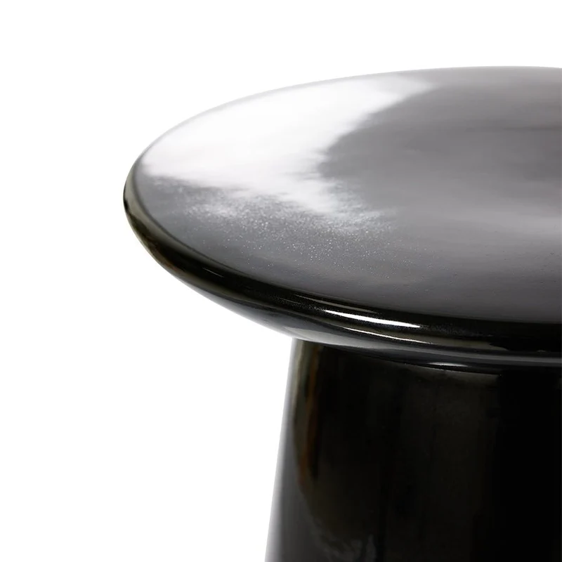Beistelltisch Earthenware M Keramik Schwarz (40x40x43 cm) - HKliving