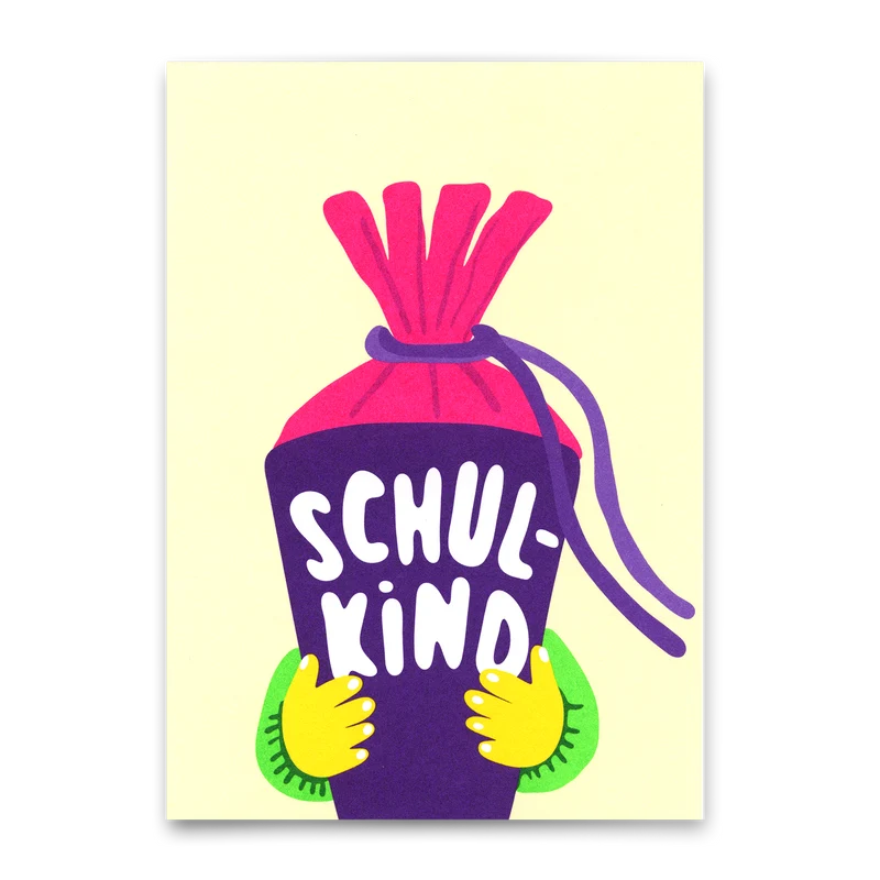 Postkarte "Schulkind" | Schöne Karte für den Schulstart