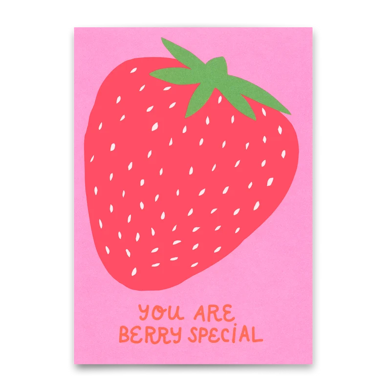 Postkarte "Your are berry special" | Lustige Karte für Verliebte