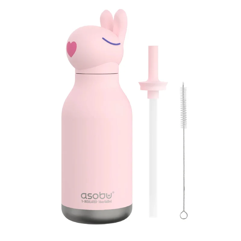 Asobu Trinkflasche Kinder - Tierfigur Thermosflasche