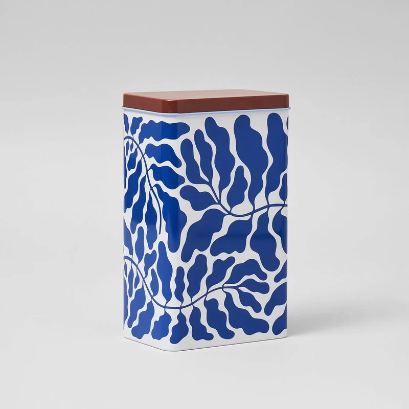 Blechdose mit Löffel „Leaves“ | Blattmotiv | WRAP