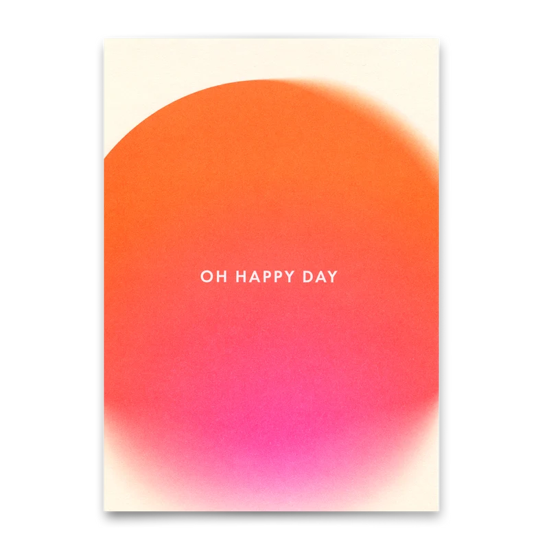 Postkarte "Oh happy day Blur" | Besondere Karte für jeden Anlass