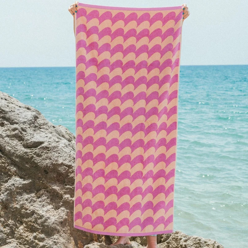 Badetuch “Brisa” 70 × 140 cm | Weiche Bio-Baumwolle | Tarta Gelatina