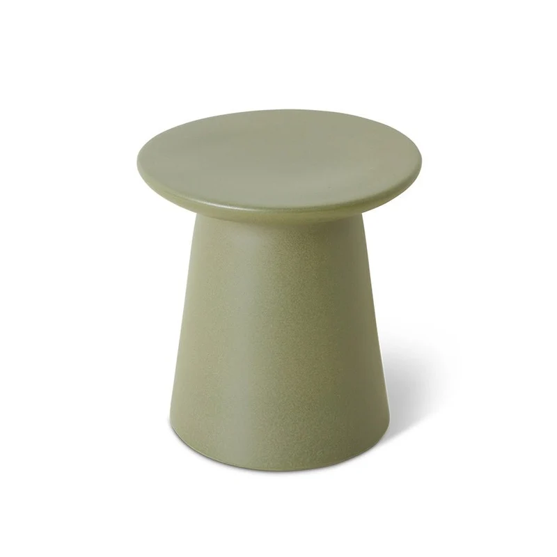 Beistelltisch Earthenware M Keramik Army (40x40x43 cm) - HKliving
