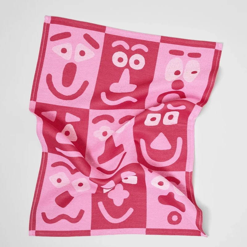 Küchentuch „Making Face Pink/Maroon“ | Farbige Küche | WRAP