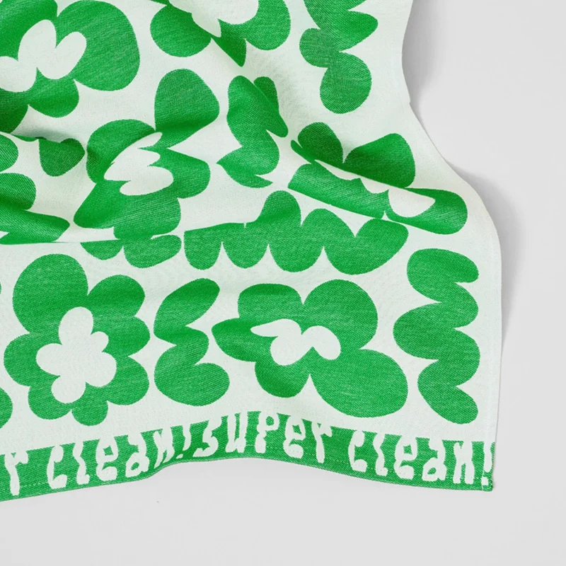 Küchentuch „Super Clean Flowers Green/Natural“ | Moderne Küche | WRAP