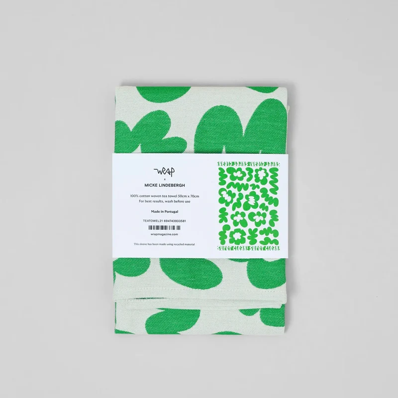 Küchentuch „Super Clean Flowers Green/Natural“ | Moderne Küche | WRAP