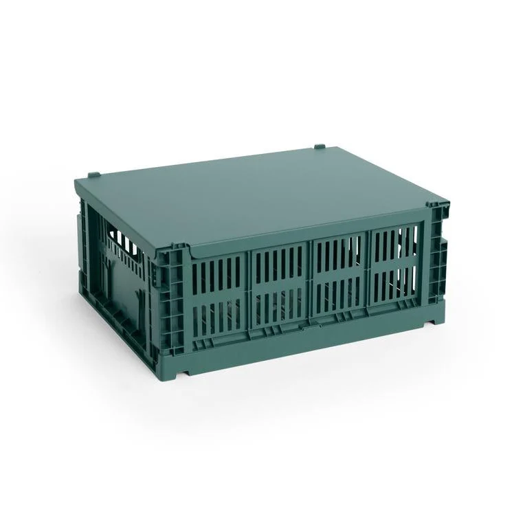 Faltbox „Colour Crate Medium Dark Green“ | Markant & praktisch | HAY