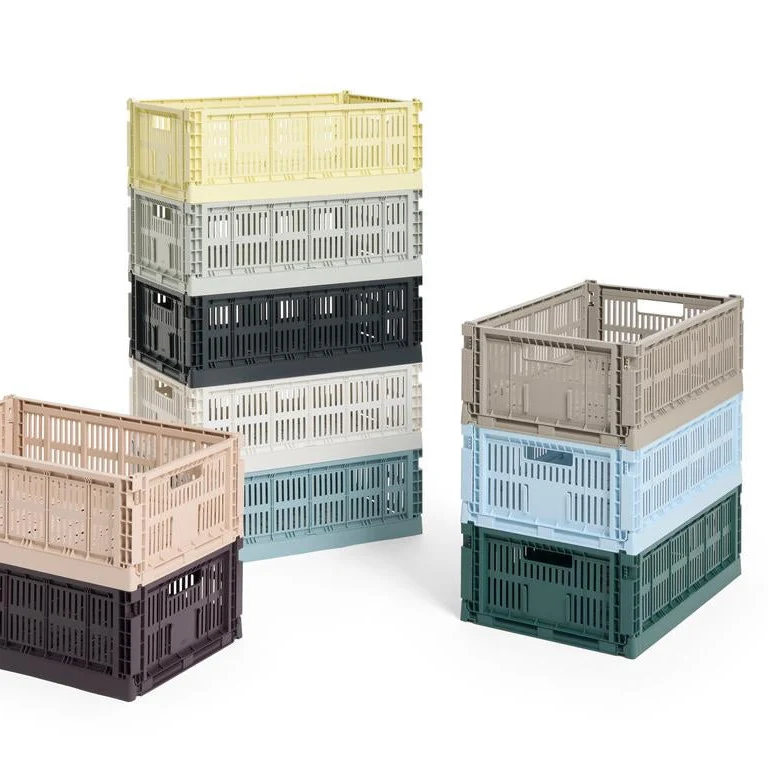 Faltbox „Colour Crate Large Dusty Blue“ | Vielseitig & klar | HAY