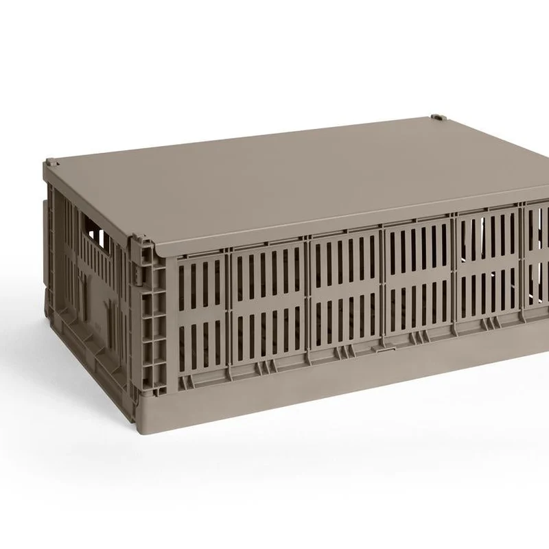 Faltbox „Colour Crate Large Warm Grey“ | Zeitlos & funktional | HAY