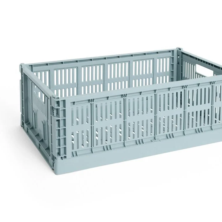 Faltbox „Colour Crate Large Dusty Blue“ | Vielseitig & klar | HAY