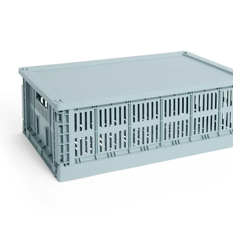 Faltbox „Colour Crate Large Dusty Blue“ | Vielseitig & klar | HAY