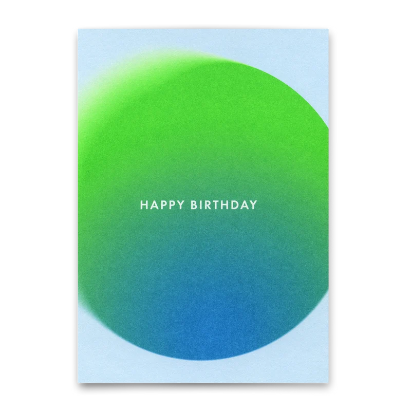 Postkarte "Happy Birthday Blur" | Besondere Karte zum Geburtstag