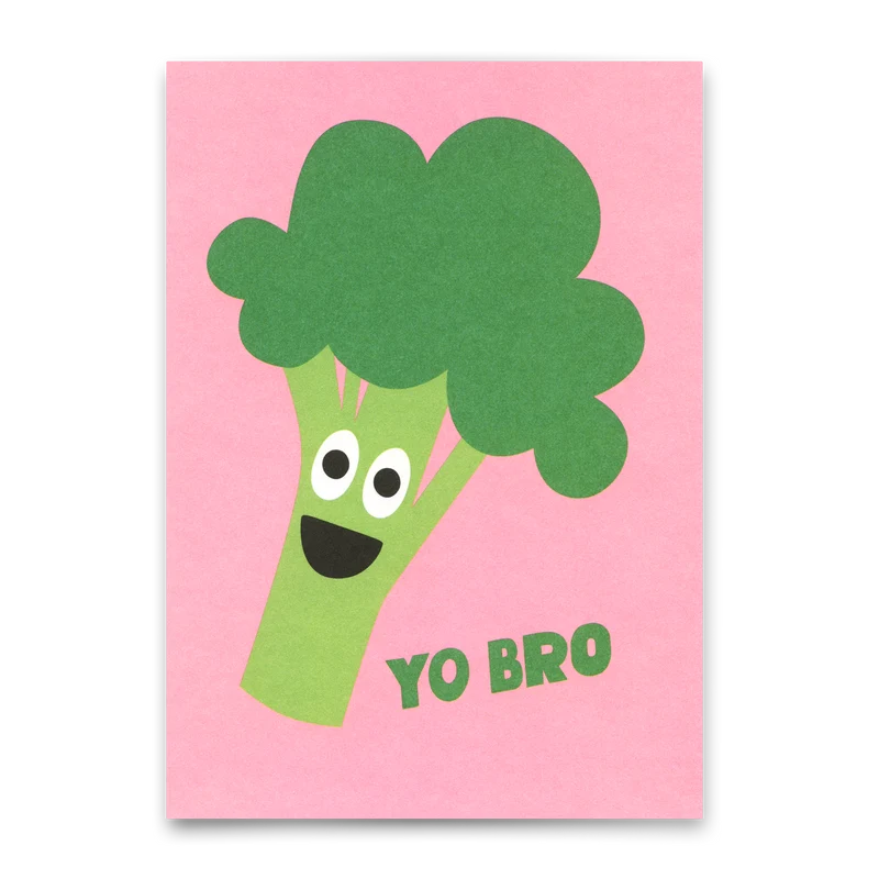 Postkarte "Yo Bro" | Lustige Karte für jeden Anlass