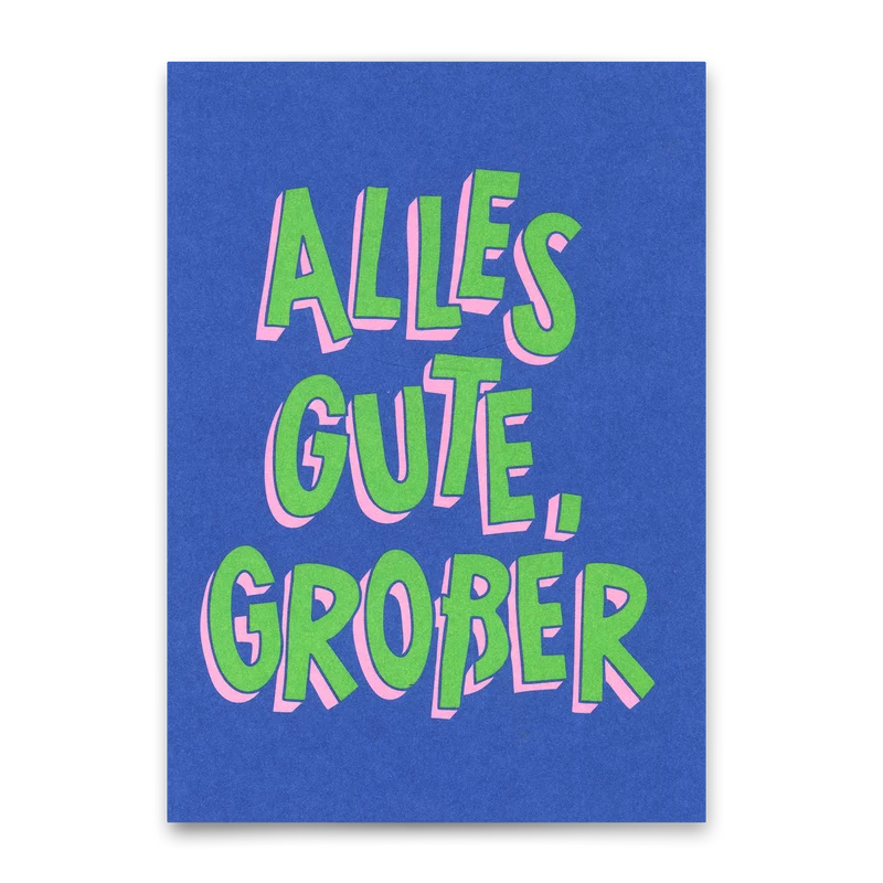 Postkarte "Alles Gute, Großer" | Besondere Karte zur Gratulation