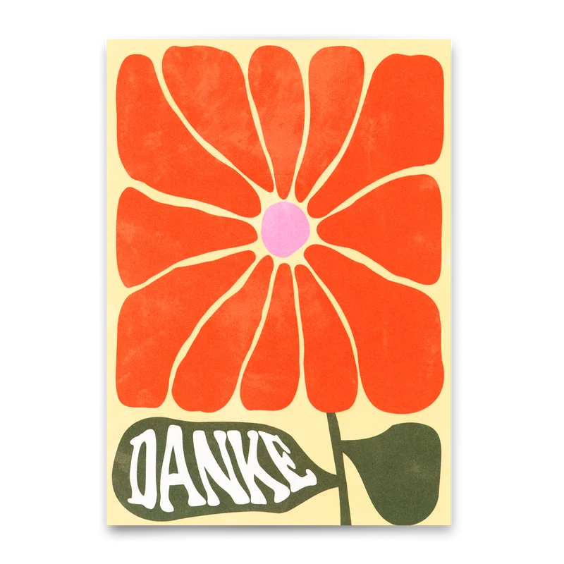 Postkarte "Boxed Flower" | Besondere Karte für jeden Anlass