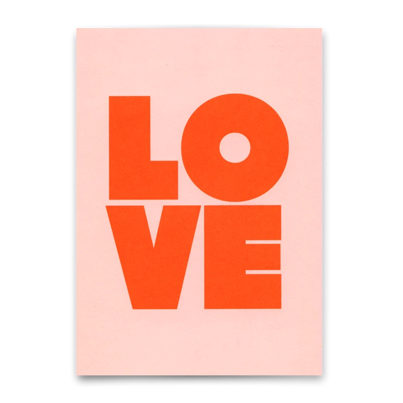 Postkarte "Love Red" | Coole Karte für Verliebte