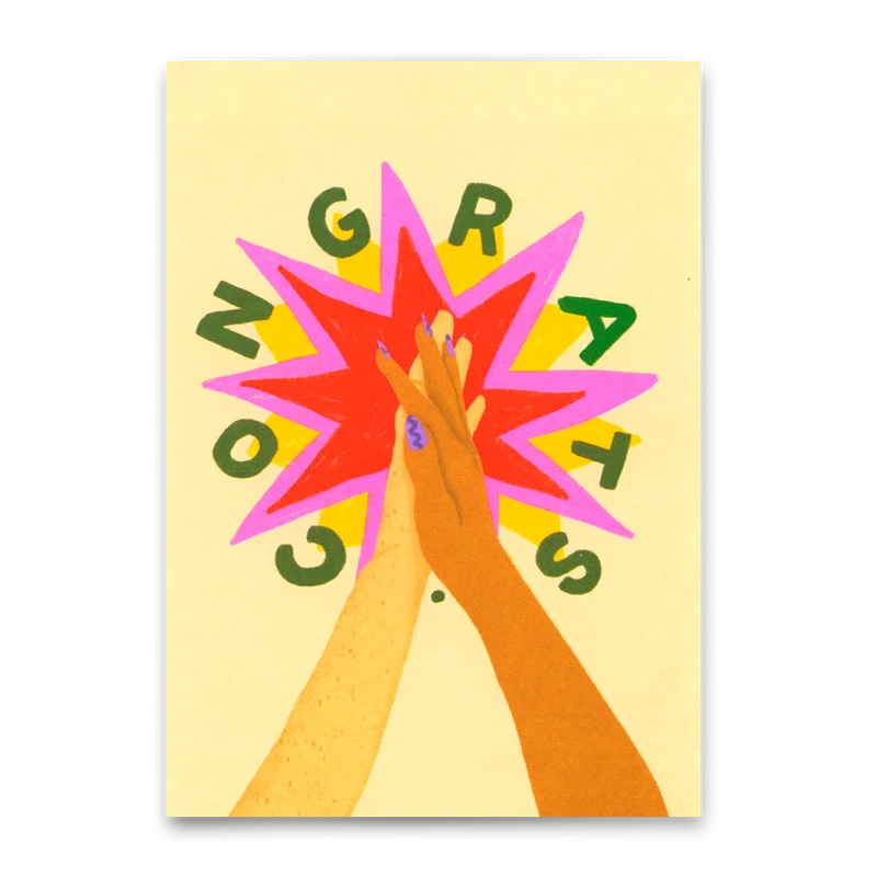 Postkarte "Congrats Clap" | Coole Karte für jeden Anlass