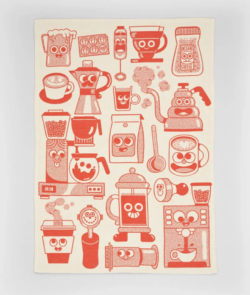 Küchentuch “Coffee Time” | Küchenhelfer mit Print | WRAP