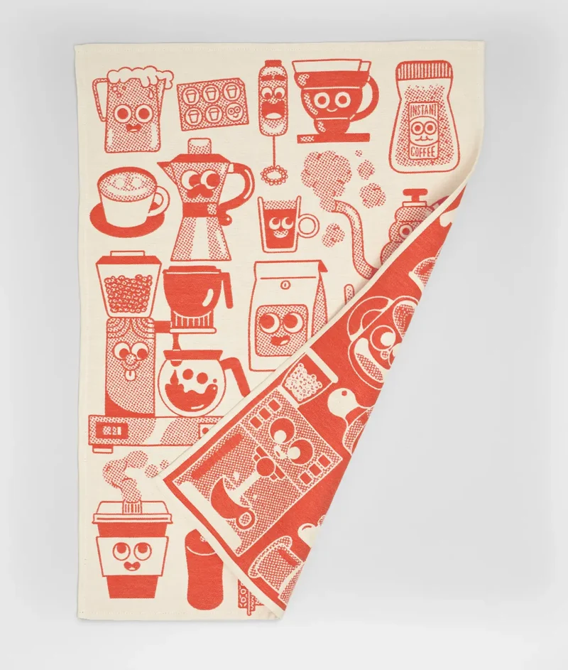 Küchentuch “Coffee Time” | Küchenhelfer mit Print | WRAP