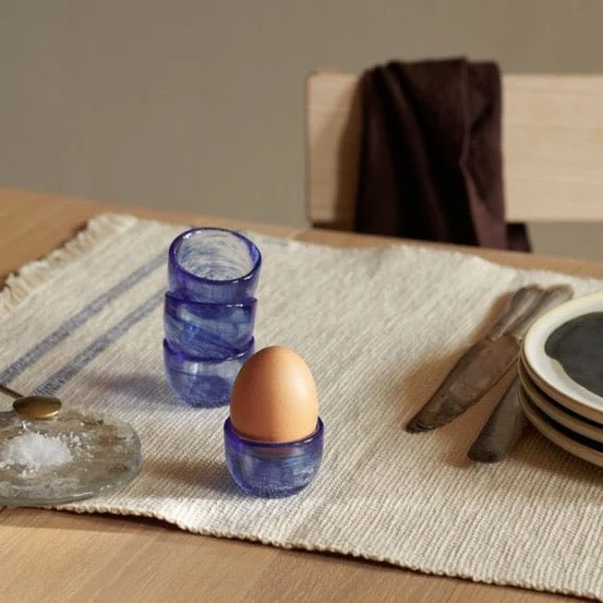 4er Set Eierbecher Tinta Blue - ferm LIVING