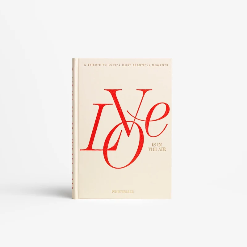 Fotobuch “Love is in the Air” Beige | Romantisches Album | PRINTWORKS