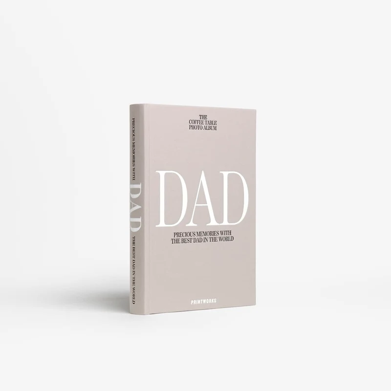 Fotobuch “Dad” Grey | Persönliches Geschenk | PRINTWORKS