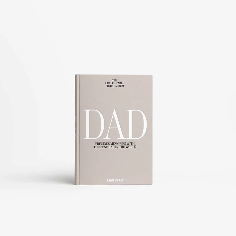 Fotobuch “Dad” Grey | Persönliches Geschenk | PRINTWORKS