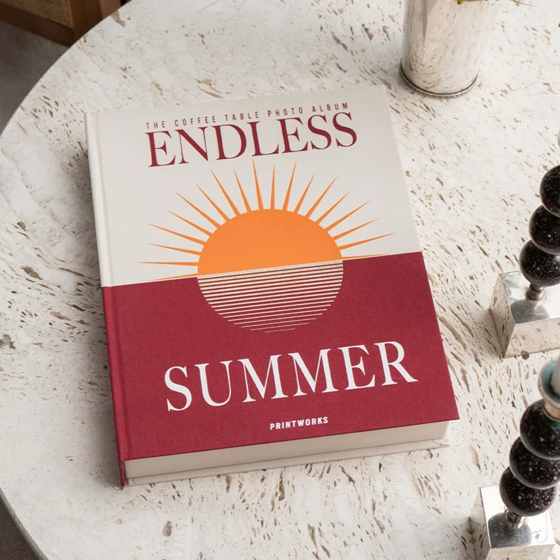 Fotoalbum “Endless Summer” Maroon | Sommerliche Erinnerungen | PRINTWORKS