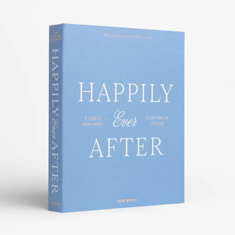 Fotoalbum “Happily Ever After” Blue | Hochzeitsalbum | PRINTWORKS