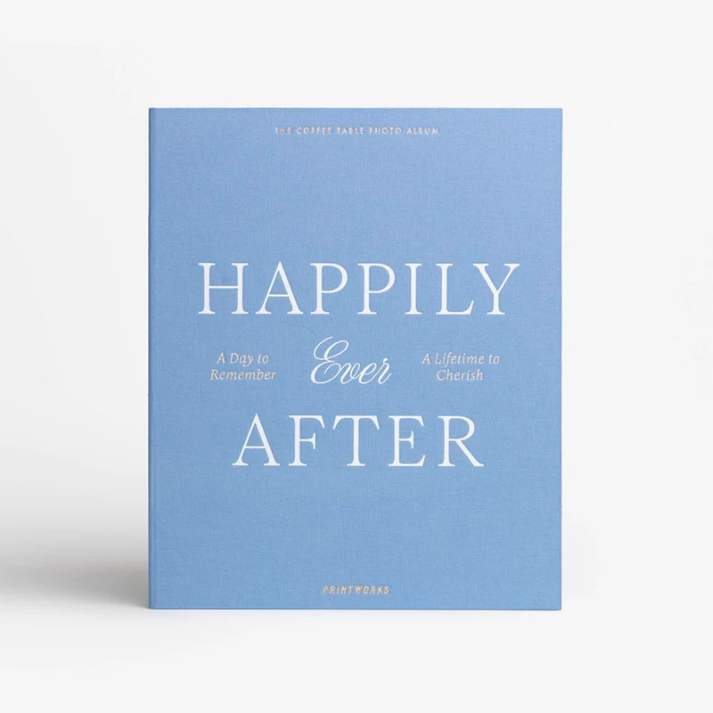 Fotoalbum “Happily Ever After” Blue | Hochzeitsalbum | PRINTWORKS