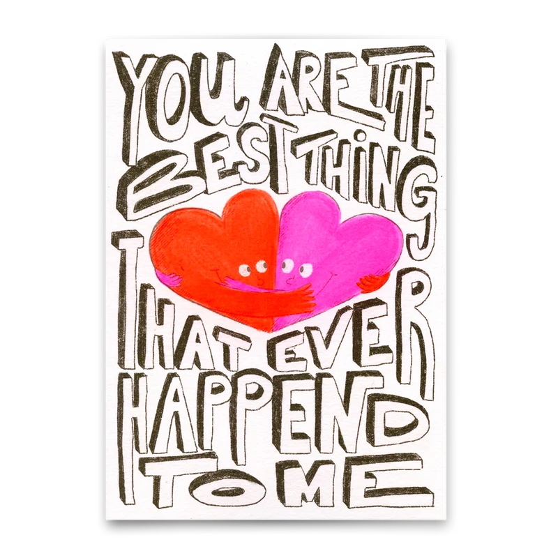 Postkarte "You are the best thing" | Schöne Karte für Verliebte